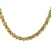 14K Yellow Gold Leaf/Hearts Stampato Necklace 17