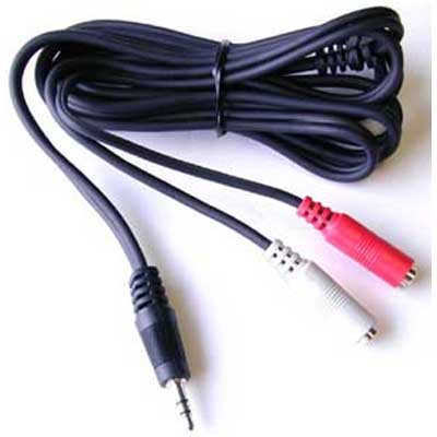STARTECH.COM 6IN STEREO AUDIO CABLE 3.5MM TO 2X RCA Popular High Quality Practical Modern Design New
