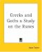 Book Greeks And Goths A Study On The Runes