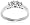 14k White Gold 3-Stone Diamond Ring (1/2 cttw, H Color, SI2 Clarity), Size 5