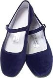 Blue Velvet Mary Jane Chinese Shoes
