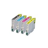 (4Packs) Epson T0321, T0322, T0323, T0324. Compatibles Ink Cartridges. Product Compatibility Epson : Stylus C70, Stylus C70 Plus , Stylus C80, Stylus C80N, Stylus C80WN Etc.