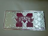 MISSISSIPPI STATE BULLDOGS DIAMOND CAR TAG