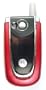 Technocel Housing for Motorola V600 - titanium red