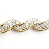 Image of 9ct Yellow Gold 0.50ct Fancy Diamond Bracelet