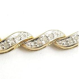 9ct Yellow Gold 0.50ct Fancy Diamond Bracelet