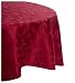 Kitchen & Housewares : Lenox Holly Damask 60-by-84-Inch Oval Tablecloth, Red