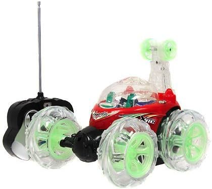 Stunt Monster RC Remote Control Car With Lights And Sound - Tumbling Spinning Dancing Acrobatic Rechargable Batteries Electric Twister