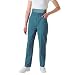 Medline Ladies Scrub Pant, A-Slant Pocket, Peacock