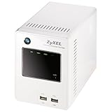 ZyXEL NSA-220 Dual SATA Bay Network Attached Storage Device with up to 2TB of Storage with DLNA Compatibility