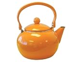  : Calypso Basics 2-Quart Enamel-on-Steel Teakettle, Orange