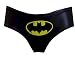 DC Comics Batgirl Logo Shiny Black Panty with Cape for women
