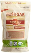 Alter Eco Fair Trade Organic Golden Brown Cane Sugar, 16-Ounce Pouches (Pack of 8)