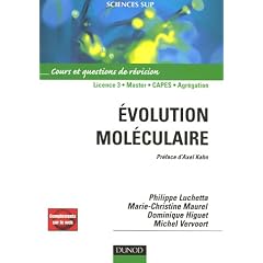 Evolution mol�culaire : Cours et questions de r�visions
