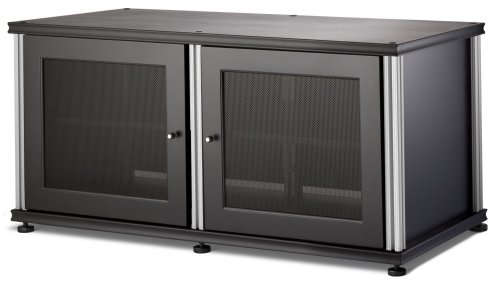 Salamander Synergy 221 Two-Shelved A/V Cabinet (Black/Silver) On Sale