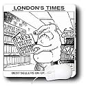Londons Times Famous People Places Books Cartoons - BEST SELLERS ON OTHER PLANETS - Mouse Pads