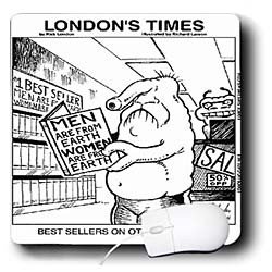 Londons Times Famous People Places Books Cartoons - BEST SELLERS ON OTHER PLANETS - Mouse Pads