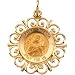 Jewelry : 14K Yellow Gold St. Theresa Medal