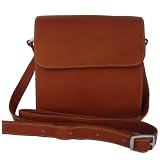 Piel Square Flap-Over Handbag