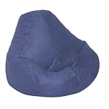 Blue Adult Urban Suede Beanbag By Elite Furniture