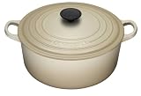 Le Creuset Enameled Cast-Iron 5-1/2-Quart Round French Oven, Dune