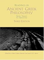 Readings In Ancient Greek Philosophy: From Thales To Aristotle