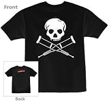 Jackass Number Two Skull Crutches T-Shirt