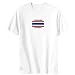 T-SHIRT WHITE ELEGANT FLAG \
