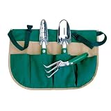 The Rumford Gardener Half-Apron and 3-Piece Ascot Tool Set #RG3000 by The Rumford Gardener
