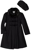 Rothschild Girls 4-6x Wool Coat With Velvet Bows