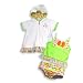 Swim' n Pretty by Baby Buns - Toddler Girls Tankini Bathing Suit And Coverup, Lime, White (Size 4T)