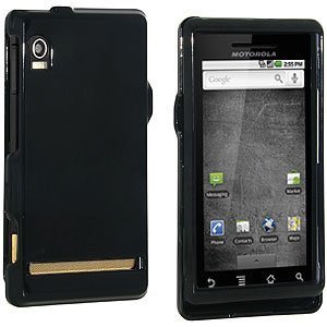 Black Rubberized Snap On Faceplate for Motorola Droid A855 Black Rubberized Snap On Faceplate for Motorola Droid A855