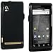 Black Rubberized Snap On Faceplate for Motorola Droid A855