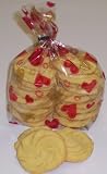 Gourmet Food : Scott's Cakes 1 lb. Almond Shortbread Cookies in a Multi-Heart Bag