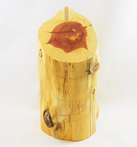 Handmade Cedar Wood Coasters - Set of 8 - It's a Natural Cedar Log- Cut In Slices!