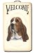Large Basset Hound Welcome Slate