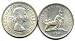 Silver Australia Florin 1954, Vf-Xf, Km 55