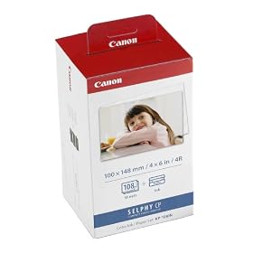 Canon KP-108IN Color Ink Paper Set (3115B001)