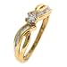 10k Yellow Gold Diamond Promise Ring (.05 ct), Size 7