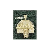New Mexico Lobos Solid 10K Gold ''LOBOS'' Backboard Pendant