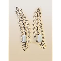 Wandkerzenhalter "Rampicante", 2-fach sortiert, Metall