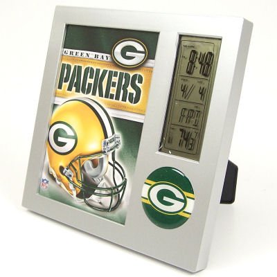 Buy GREEN BAY PACKERS DIGITAL DESK CLOCK PHOTO FRAME by Wincraft