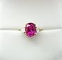 18k Gold Diamond and Ruby Ring