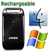 AGL3080-Rechargeable: Amod AGL3080 GPS Data Logger Rechargeable (SiRF III, Driverless, 128MB, Push to Log, Rechargeable Batteries included) (Windows and Mac Compatible)