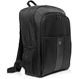 V7 17.3" Professional Shock and Water Resistant Backpack for Notebooks and Laptops, Black (CBP22-9N)