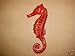 Tropical Tiki Undersea Sea Horse Seahorse Red Decor 7 Inch