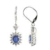 14K Exquisite Tanzanite and Diamond Earring (NEW ARRIVAL)
