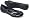 BLACK CRUNCHED