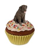 Chocolate Lab PUPCAKE Stone Resin Trinket Box