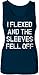 Womens I Flexed and The Sleeves Fell Off Tank Top Funny Sleeveless Workout Tee